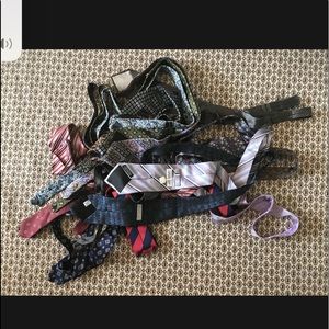 Wholesale lot of 15 designer Ermenegildo Zegna Hugo Canali Hugo Boss silk ties